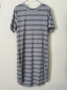 Gentle Fawn Ribbed Fitted Stripped T-Shirt Dress